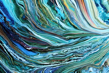 Wall Mural - abstract background with waves