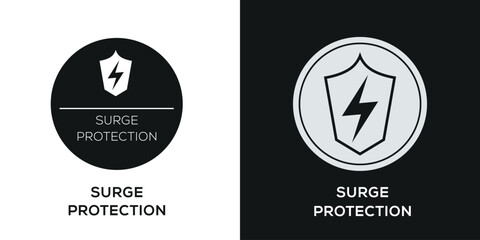 Creative (Surge Protection) Icon, Vector sign.