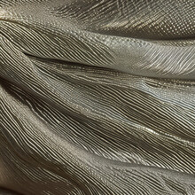 Background Of Feathers - Gold Color Cloth Texture Background - Silk - Brown Fabric - Generative AI