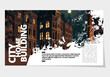 Printing travel magazine, brochure layout easy to editable, vector illustration