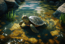 Turtle In The Water