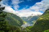 Fototapeta  - The Geirangerfjord is a must see for every visitor to Norway