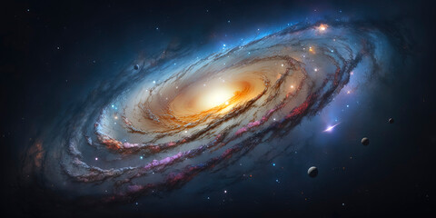  Andromeda Galaxy wallpaper. AI-Generated