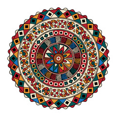 Wall Mural - Round tribal design element 8