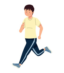 Sticker - male athlete running