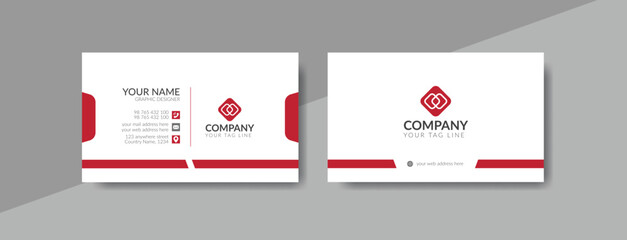 Wall Mural - Corporate business card template design