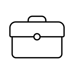Wall Mural - business bag icon, briefcase vector icon. suitcase, portfolio symbol, linear style pictogram isolate