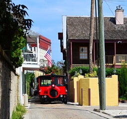 Wall Mural - Street Scene in the Old Town of St. Augustine, Florida