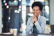 © Jordan C/peopleimages.com - Happy black woman in office portrait for career goals, planning workflow or startup business. Face of professional employee or african corporate person with success management and leadership