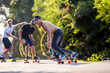 © Cavan Images - Young men skateboarding in street, Canggu, Bali, Indonesia