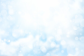 Wall Mural - blue abstract background with bokeh