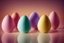 Beautiful Fancy Egg Cups, Colorfully Decorated, Optimal For An Easter Breakfast. Generative AI