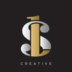 ls logo design vector icon luxury premium	