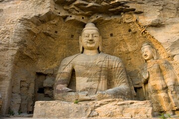 Yungang Grottoes in Shanxi Province