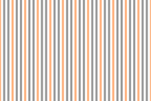 Pastel Orange And Grey Vertical Stripes Fabric Pattern On White Background Vector. Wall And Floor Ceramic Tiles Pattern.