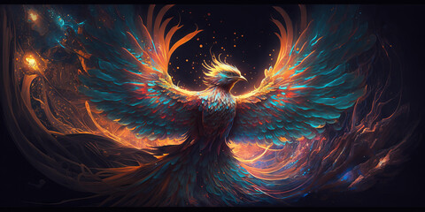 Canvas Print - Phoenix bird