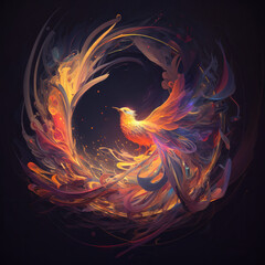 Canvas Print - Phoenix bird