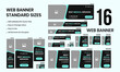 © Asma - Set of web banner standard sizes, medical services web set banner template design for social media posts