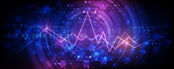 Wall Mural - abstract background image hi tech tech hexagon concept