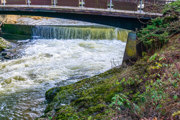 Wall Mural - Waterfall Under Bridge