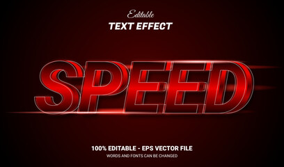 Wall Mural - speed 3d editable text effect