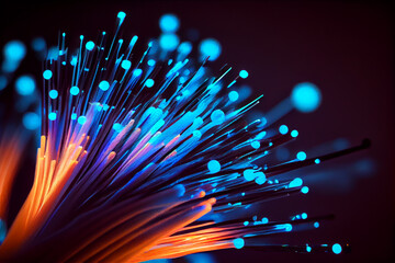 optical fiber cable created with generative ai