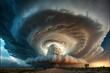 The Eye of the Storm: An Atmospheric Vortex - Generative AI
