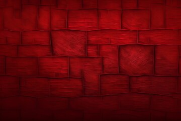 Sticker - A Abstract Artistry in Red: A Beautiful Decorative Texture on a Wall Background - Generative AI