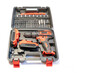 © josemiguelsangar - Tool case with electric drill of batteries without cables and different bits and screwdrivers, photo copyspace.