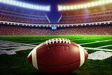 Fototapeta Sport - American football ball background. Generative AI
