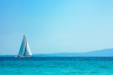  A Sea on nature travel trip background