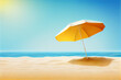 Perfekter Schattenspender: Der bunte Sonnenschirm für entspannte Stunden am Strand - Generative Ai