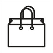 goody bag - gift - icon vector design template