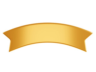Wall Mural - ribbon text banner 3d render illustration - simple title frame of double golden tape for sale or pro