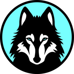 Sticker - Wolf head symbol