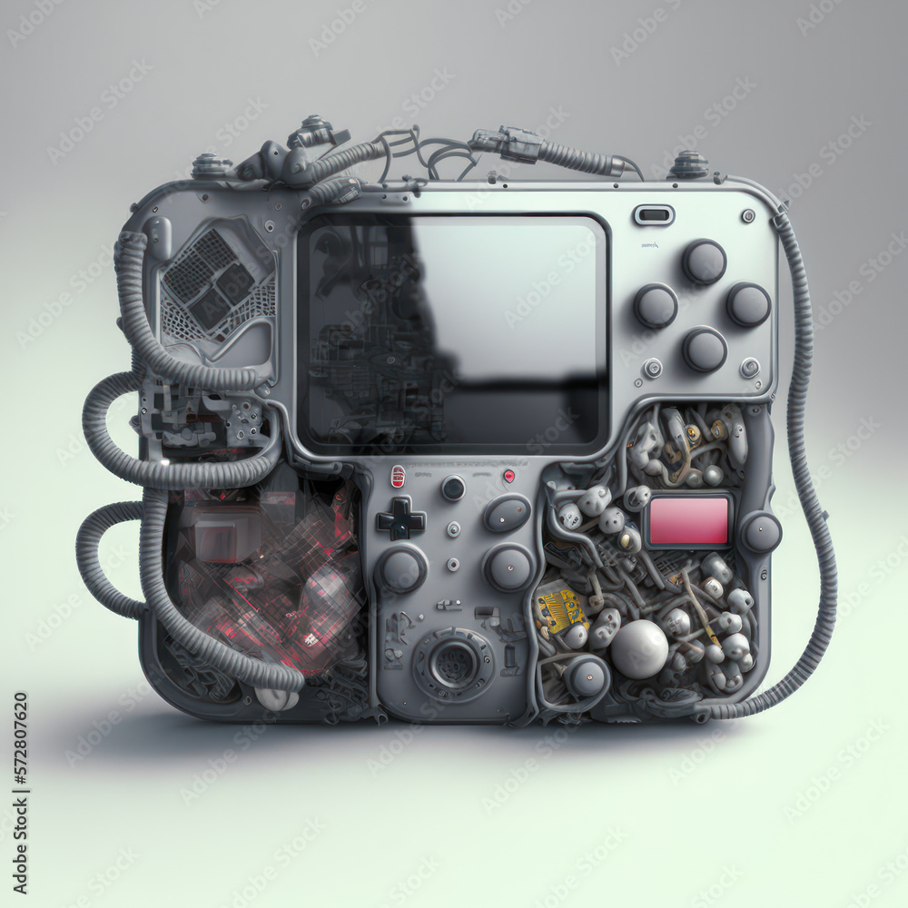 Concept of new futuristic wireless video game controller and devices ...