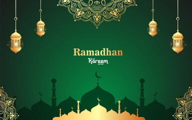 Wall Mural - Vector Islamic Ramadan Kareem background