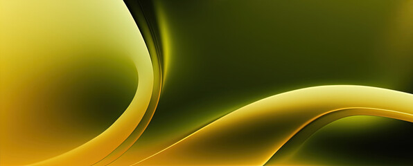 Wall Mural - Abstract green glossy gradient color curved pattern background template element design for corporate, business, banner, poster, brochure, wallpaper, website, landing page, cover, slide and header