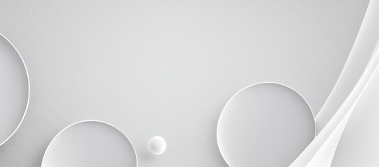 Wall Mural - Abstract simple white background template element design with curved wave for technology, corporate, business, banner, poster, brochure, header, wallpaper, website, landing page, cover and header