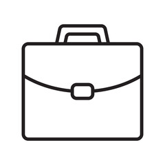 Wall Mural - business bag icon, briefcase vector icon. suitcase, portfolio symbol, linear style pictogram isolate