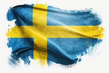 The Swedish Flag. Generative Ai