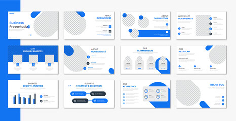 Wall Mural - Corporate template presentation design and page layout design, business presentation slideshow for brochure, company profile, website report, finance vector