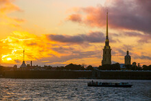 Peter And Paul Fortress In Saint Petersburg, Russia