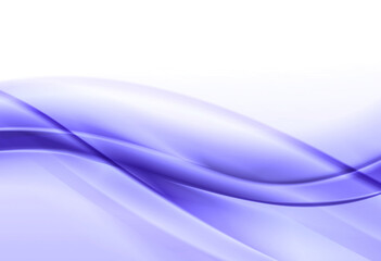 Abstract purple background, elegant soft waves, white violet lines wallpaper 3d illustration.