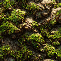 Canvas Print - moss on the tree