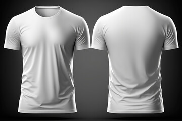 T-Shirt Short Sleeve Men's. For mockup background image Generative AI