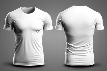 T-Shirt Short Sleeve Men's. For mockup background image Generative AI