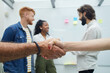 © CarlosBarquero - Two confident business people shake hands during an office meeting, success, deal, greeting and partner concept. Reaching an agreement at work. Close-up photo of hands.