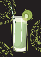 Poster - kiwi refresh juice