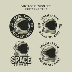 Wall Mural - vintage badges design illustration collection set